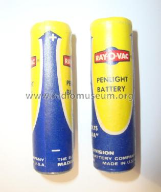 Penlight Battery - 7R - 1½ Volts - Size 'AA' 665; Ray-O-Vac / Rayovac, (ID = 1733564) A-courant