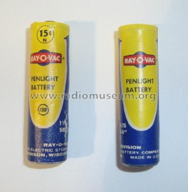 Penlight Battery - 7R - 1½ Volts - Size 'AA' 665; Ray-O-Vac / Rayovac, (ID = 1733567) A-courant