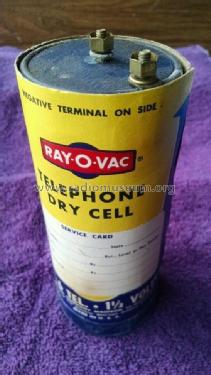 Telephone Dry Cell - For Intermittent Service - 1½ Volts 6 TEL.; Ray-O-Vac / Rayovac, (ID = 1733588) Power-S