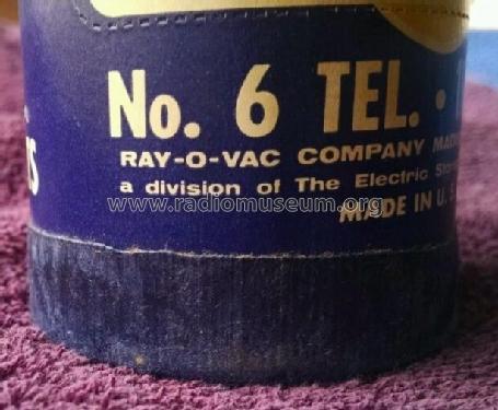 Telephone Dry Cell - For Intermittent Service - 1½ Volts 6 TEL.; Ray-O-Vac / Rayovac, (ID = 1733590) Power-S