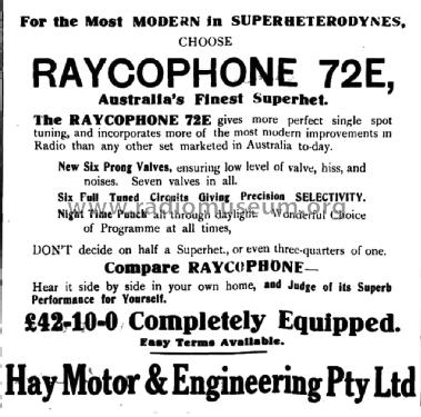 72-E; Raycophone Ltd., (ID = 2616665) Radio