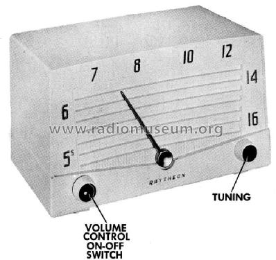 5R-10B Ch= 5D166; Raytheon Mfg. Co.; (ID = 533268) Radio