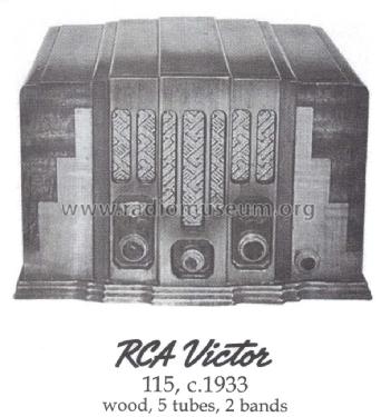 115 ; RCA RCA Victor Co. (ID = 1465024) Radio