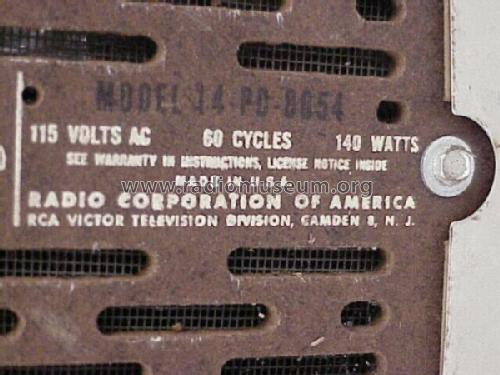 14-PD-8054 Ch= KCS111C; RCA RCA Victor Co. (ID = 244073) Télévision