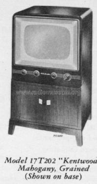 17T202 'Kentwood' Ch= KCS72; RCA RCA Victor Co. (ID = 1236344) Television