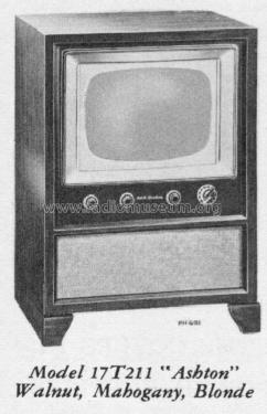 17T211 'Ashton' Ch= KCS72; RCA RCA Victor Co. (ID = 1237905) Télévision