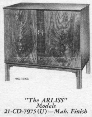 21-CD-7975 'The Arliss' Ch= CTC5AA; RCA RCA Victor Co. (ID = 1554790) Televisore