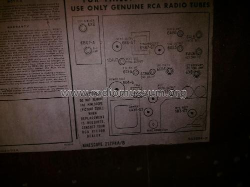 21-S-537 'Bromley' Ch= KCS88D; RCA RCA Victor Co. (ID = 2431985) Fernseh-E