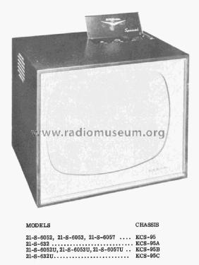 21-S-6053U Ch= KCS-95B; RCA RCA Victor Co. (ID = 2295193) Television