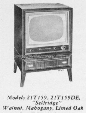 21T159DE 'Selfridge' Ch= KCS68F; RCA RCA Victor Co. (ID = 1238760) Television