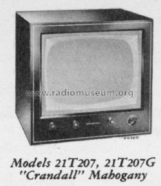 21T207 'Crandall' Ch= KCS72A; RCA RCA Victor Co. (ID = 1241422) Television