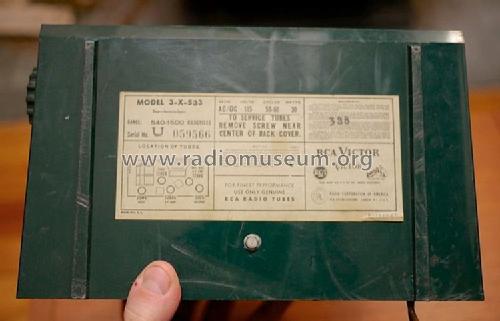 3-X-533 Ch= RC1128; RCA RCA Victor Co. (ID = 1444947) Radio