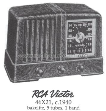 46X21 RC461B; RCA RCA Victor Co. (ID = 1465001) Radio