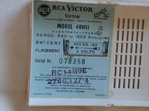 4RH11 ; RCA RCA Victor Co. (ID = 608846) Radio