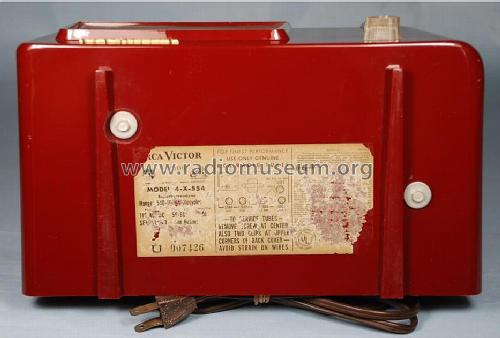 4X554 Ch= RC-1146; RCA RCA Victor Co. (ID = 1220175) Radio