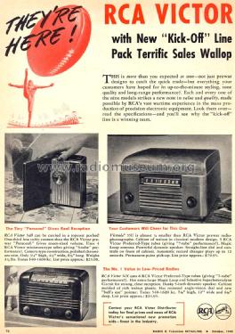 54B1 Ch= RC-589; RCA RCA Victor Co. (ID = 1062686) Radio