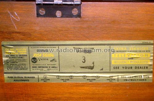 58AV Ch= RC-604; RCA RCA Victor Co. (ID = 1394212) Radio