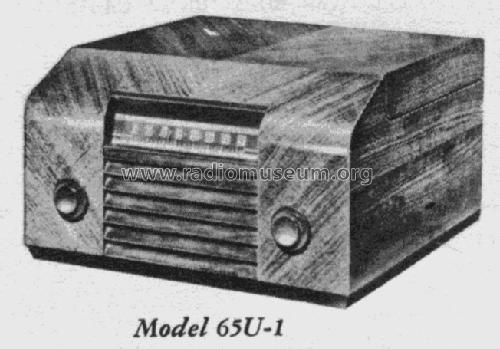 65U1 RC1017A, RC1017B; RCA RCA Victor Co. (ID = 1109564) Radio