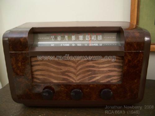 66X3 Ch= RC-1038A; RCA RCA Victor Co. (ID = 411481) Radio