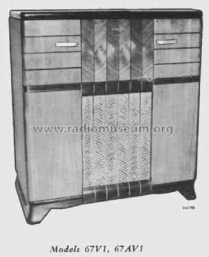 67V1 Ch= RC-606C; RCA RCA Victor Co. (ID = 1109565) Radio