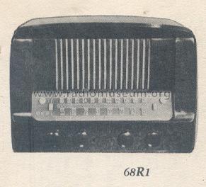 68R1 Ch= RC-608; RCA RCA Victor Co. (ID = 175886) Radio