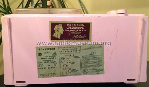 6-C-5 Ch=RC-1157A; RCA RCA Victor Co. (ID = 1966373) Radio