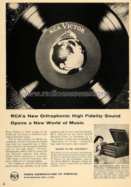 6-HF-5 New Orthophonic High Fidelity Ch= RS-150; RCA RCA Victor Co. (ID = 1570073) Sonido-V