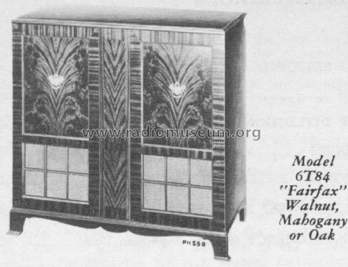 6-T-84 'Fairfax' Ch= KCS48 & RC1090; RCA RCA Victor Co. (ID = 1395467) TV Radio