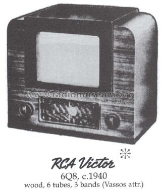 6Q8 Ch= RC-414B; RCA RCA Victor Co. (ID = 1463416) Radio