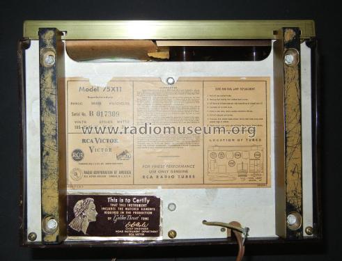 75X11 Ch= RC-1050; RCA RCA Victor Co. (ID = 3087357) Radio