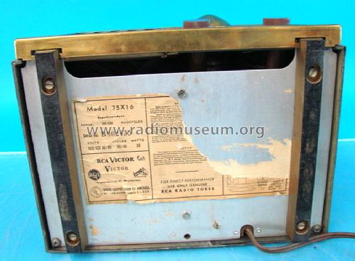 75X16 Ch= RC-1050B; RCA RCA Victor Co. (ID = 1437130) Radio