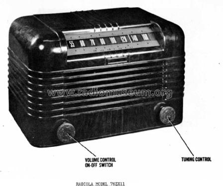 76ZX11 Ch= RC-1058A; RCA RCA Victor Co. (ID = 959049) Radio