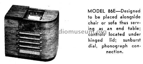 86E ; RCA RCA Victor Co. (ID = 1006201) Radio