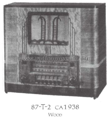 87T2 ; RCA RCA Victor Co. (ID = 1521806) Radio