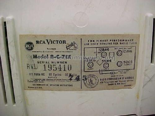 8-C-7EE Ch= RC-1166; RCA RCA Victor Co. (ID = 1041867) Radio