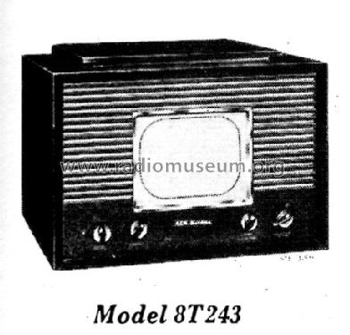 8T243 Ch= KCS28; RCA RCA Victor Co. (ID = 1198590) Television