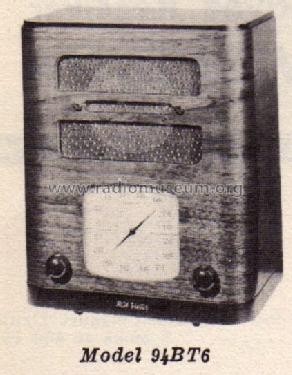 94BT6 ; RCA RCA Victor Co. (ID = 260032) Radio