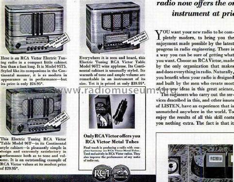 95T5 ; RCA RCA Victor Co. (ID = 1398810) Radio