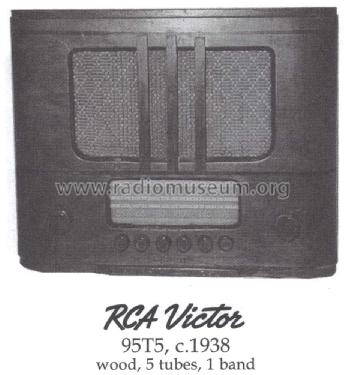 95T5 ; RCA RCA Victor Co. (ID = 1465014) Radio