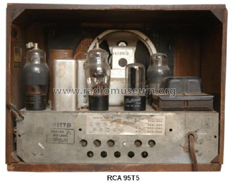 95T5 ; RCA RCA Victor Co. (ID = 363241) Radio