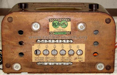 95X11 Ch= RC-381; RCA RCA Victor Co. (ID = 495623) Radio