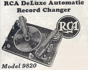 9820 ; RCA RCA Victor Co. (ID = 208356) R-Player