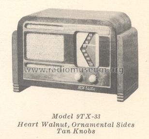 9TX-33 Ch= RC-405B; RCA RCA Victor Co. (ID = 172612) Radio