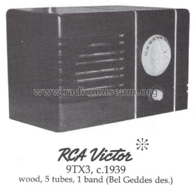 9TX-3 'Little Nipper - 2nd'; RCA RCA Victor Co. (ID = 1463443) Radio