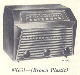 9X651 Ch= RC-1085; RCA RCA Victor Co. (ID = 181653) Radio