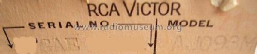 AJ093M ; RCA RCA Victor Co. (ID = 520433) Television