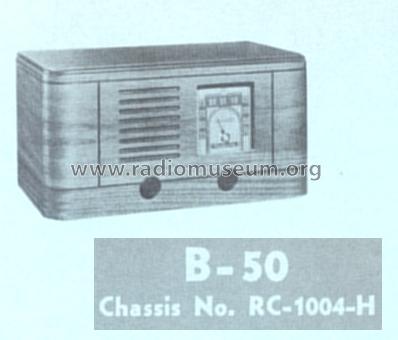 B-50 Ch= RC-1004-H; RCA RCA Victor Co. (ID = 167516) Radio