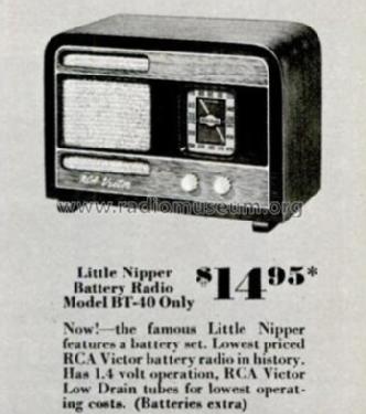 BT40 Ch= RC408; RCA RCA Victor Co. (ID = 977963) Radio