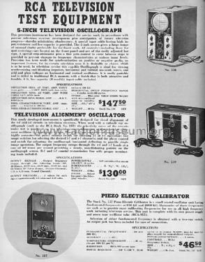 Cathode Ray Oscillograph 158 ; RCA RCA Victor Co. (ID = 992409) Equipment