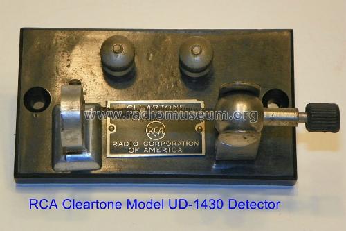 Cleartone Crystal Detector Model UD 1430; RCA RCA Victor Co. (ID = 1476905) Bauteil